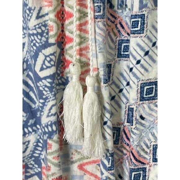 Chaps Med Boho Blouse with Tassels - Picture 4 of 14